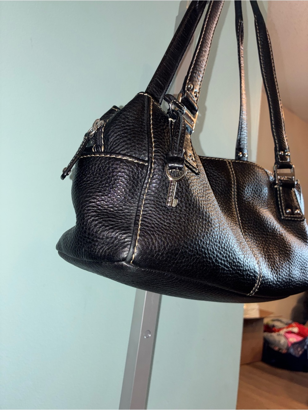 Fossil Black Leather Shoulder Bag - Picture 3 of 11